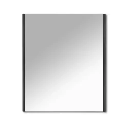 Specchio per bagno Megan nero 60x80 cm