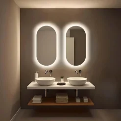 Specchio reversibile retroilluminato LED CASSIO 40x80 cm