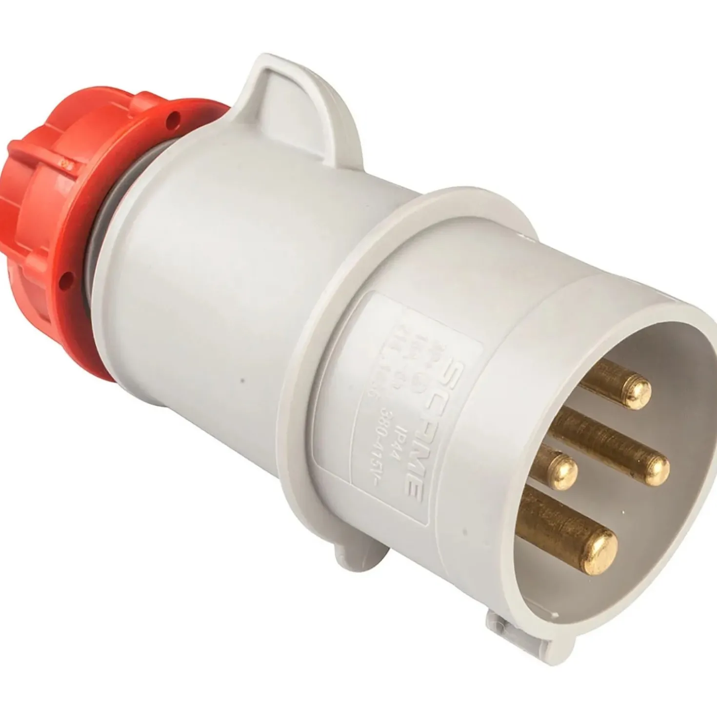 Spina mobile industriale 16 A 3P+T IP44 rossa