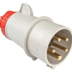 Spina mobile industriale 16 A 3P+N+T IP44 rossa