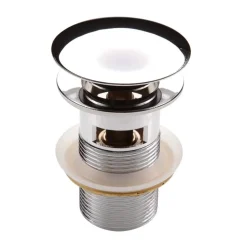 Spina per lavello o bidet con troppopieno Click Clack cromo