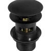 Spina per lavello o bidet con troppopieno Click Clack nero