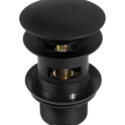 Spina per lavello o bidet con troppopieno Click Clack nero