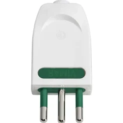 Spina Vimar SICURY 2P+T 10 A 250 V bianco