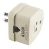 Spina-presa a 3 poli e presa "Plug" 6/2 poli con filtro ADSL avorio