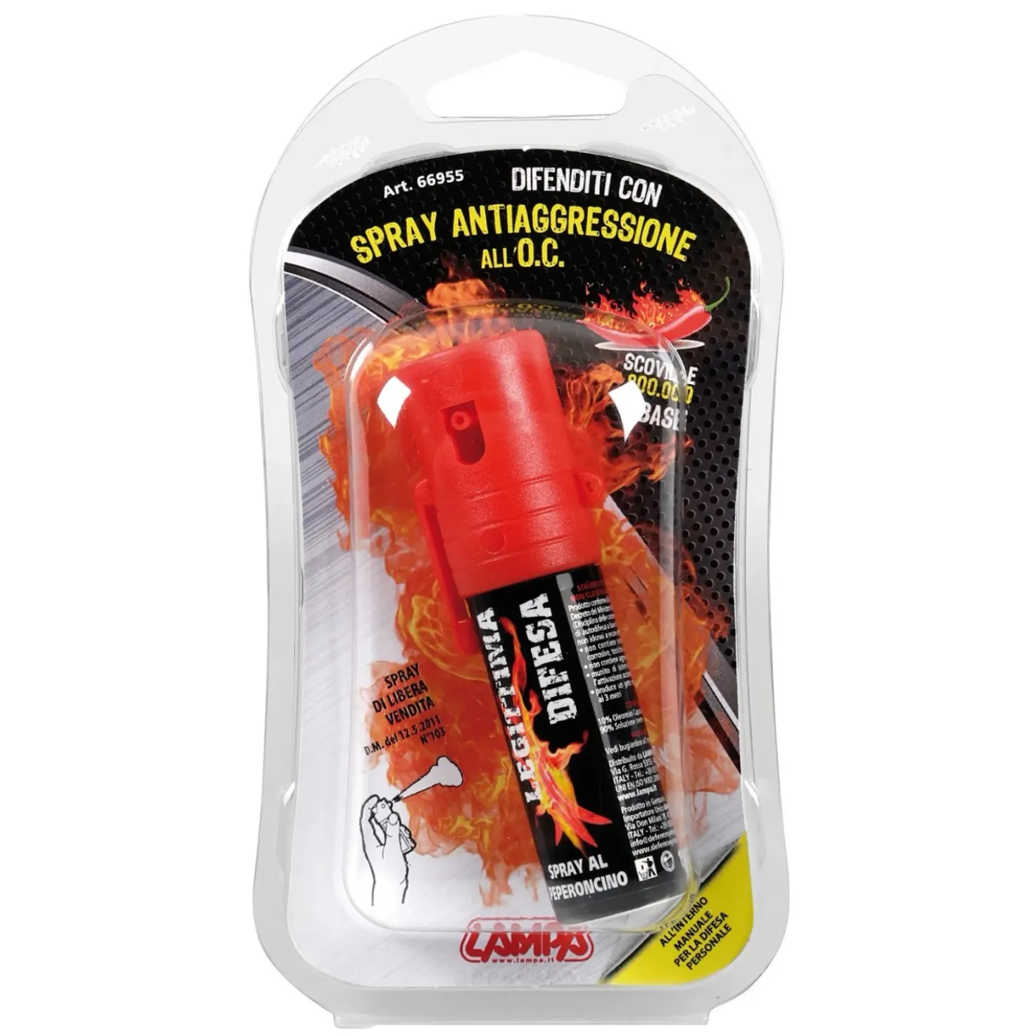 Spray antiaggressione al peperoncino 15 ml
