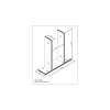 Staffa ad U per palo FVZ da avvitare 200x91x60 mm