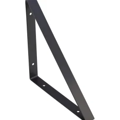 Staffa per mensola in metallo 27,2x27,2 cm nera