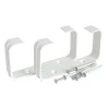 Staffe fermatubo rettangolari per tubi da 120 x 60 mm 2 pezzi