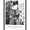 Stampa incorniciata immagine di Broadway 50x70 cm