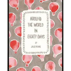 Stampa incorniciata immagine Around World 20x25 cm