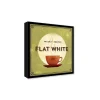 Stampa incorniciata 30x30 cm finest coffee - flat white