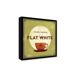 Stampa incorniciata 30x30 cm finest coffee - flat white