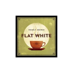 Stampa incorniciata 30x30 cm finest coffee - flat white