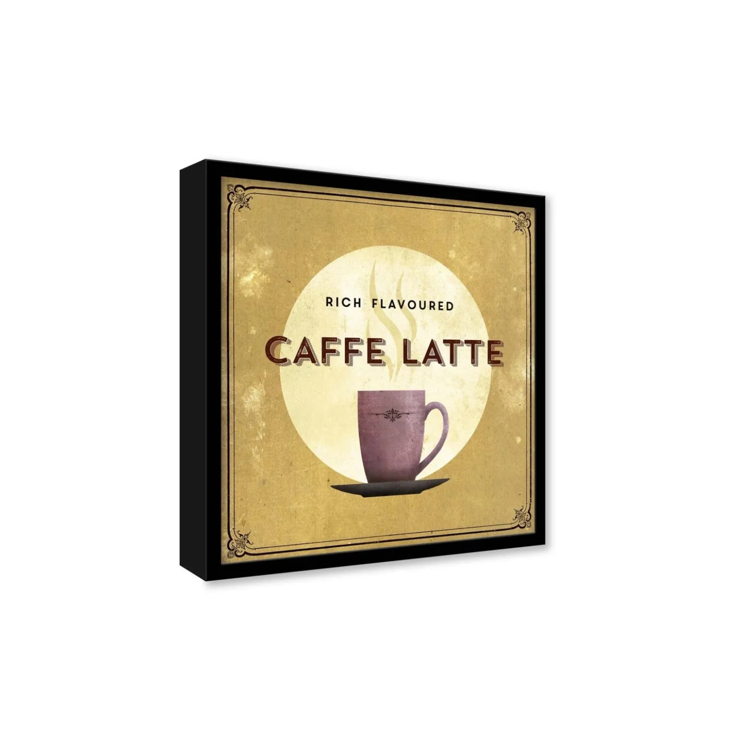 Stampa incorniciata 30x30 cm finest coffee - latte
