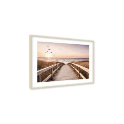 Stampa incorniciata 40x60 cm gold jetty