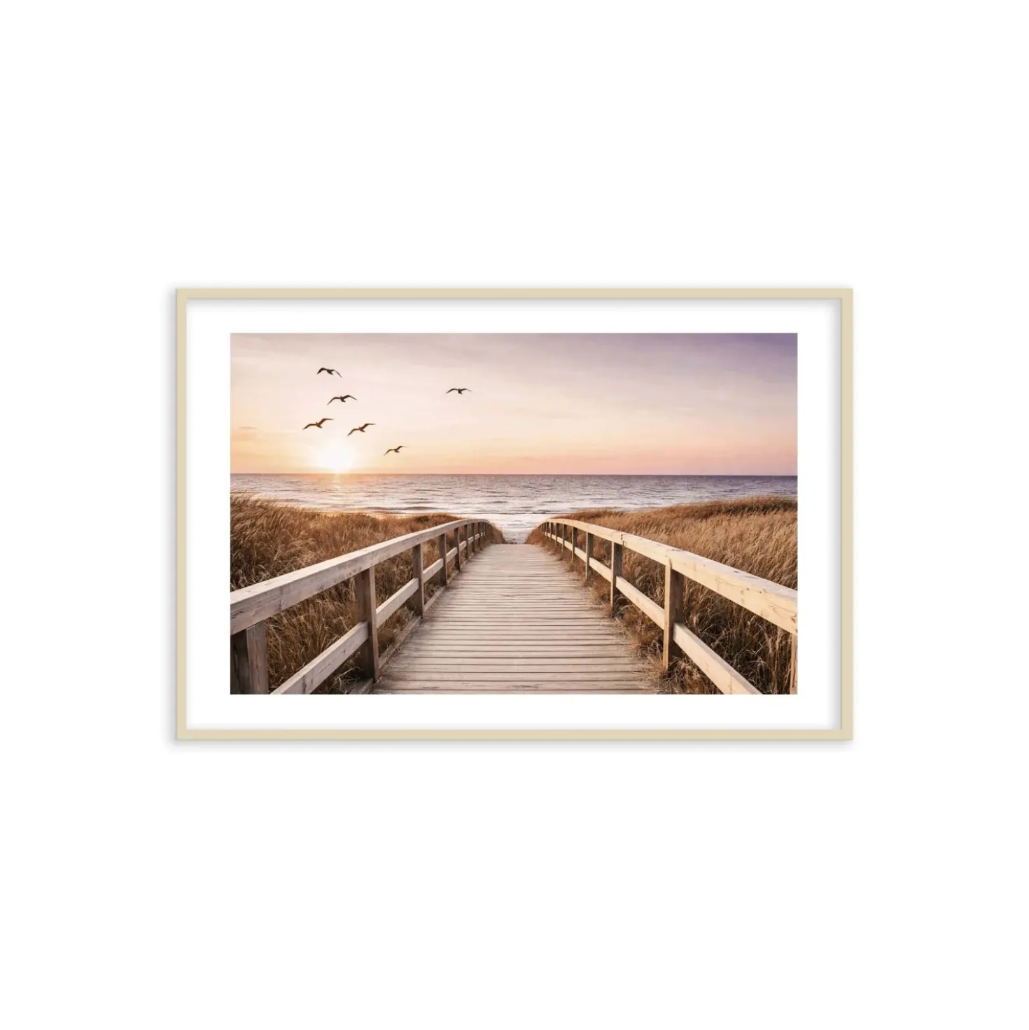 Stampa incorniciata 40x60 cm gold jetty