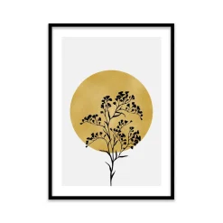 Stampa incorniciata 50x70 cm gold branch