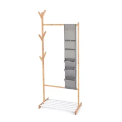 Stander Appendiabiti Domopak Living in bamboo multitasca 65x38x167 cm
