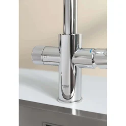 Starter kit con filtro ai carboni attivi GROHE Blue Pure StartCurve Cromo