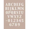 Stencil decorativo To-Do alfabeto n.601 21x29,7 cm