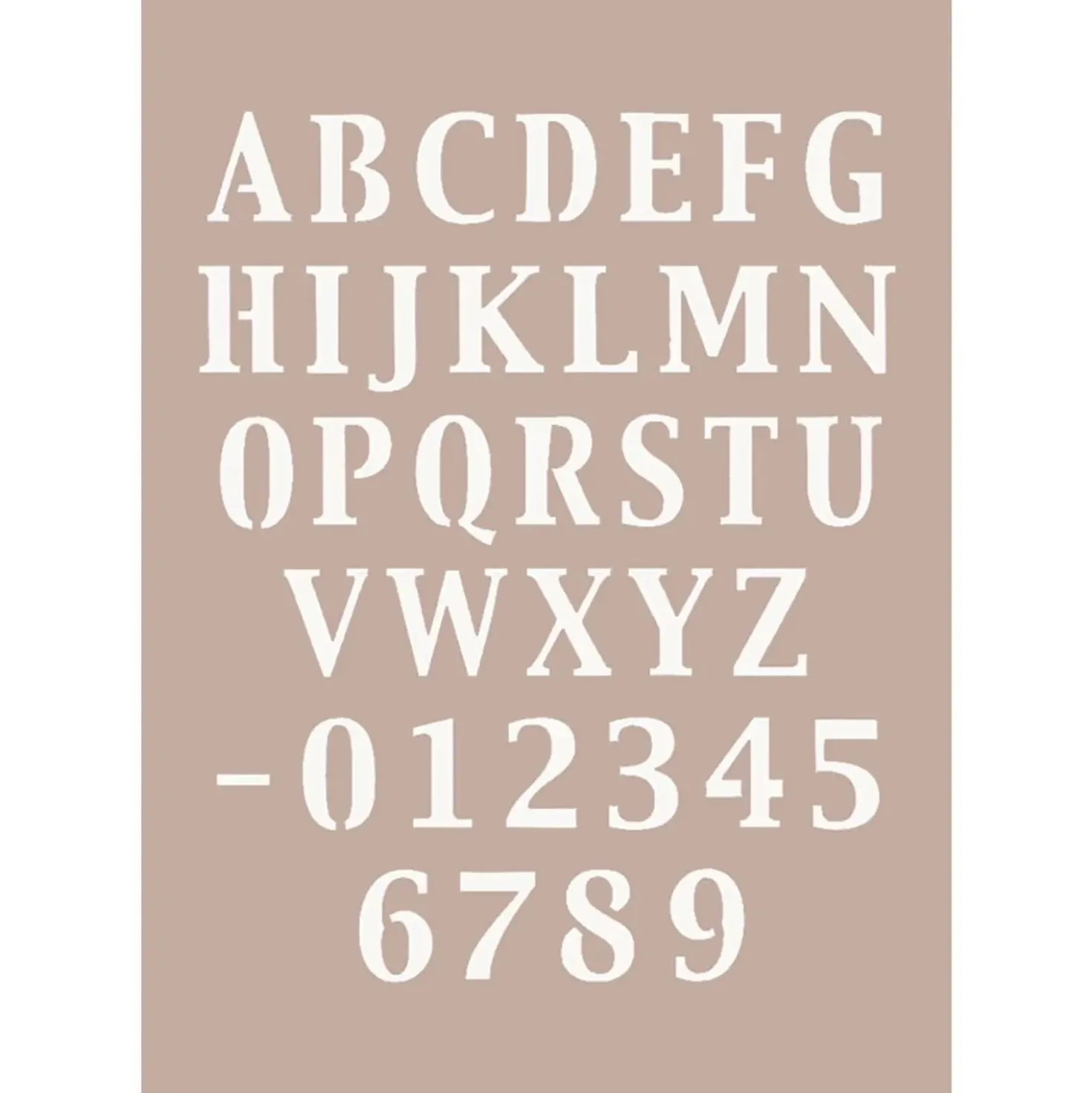 Stencil decorativo To-Do alfabeto n.601 21x29,7 cm
