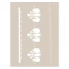 Stencil Fleur middle age lily 21x29,7 cm