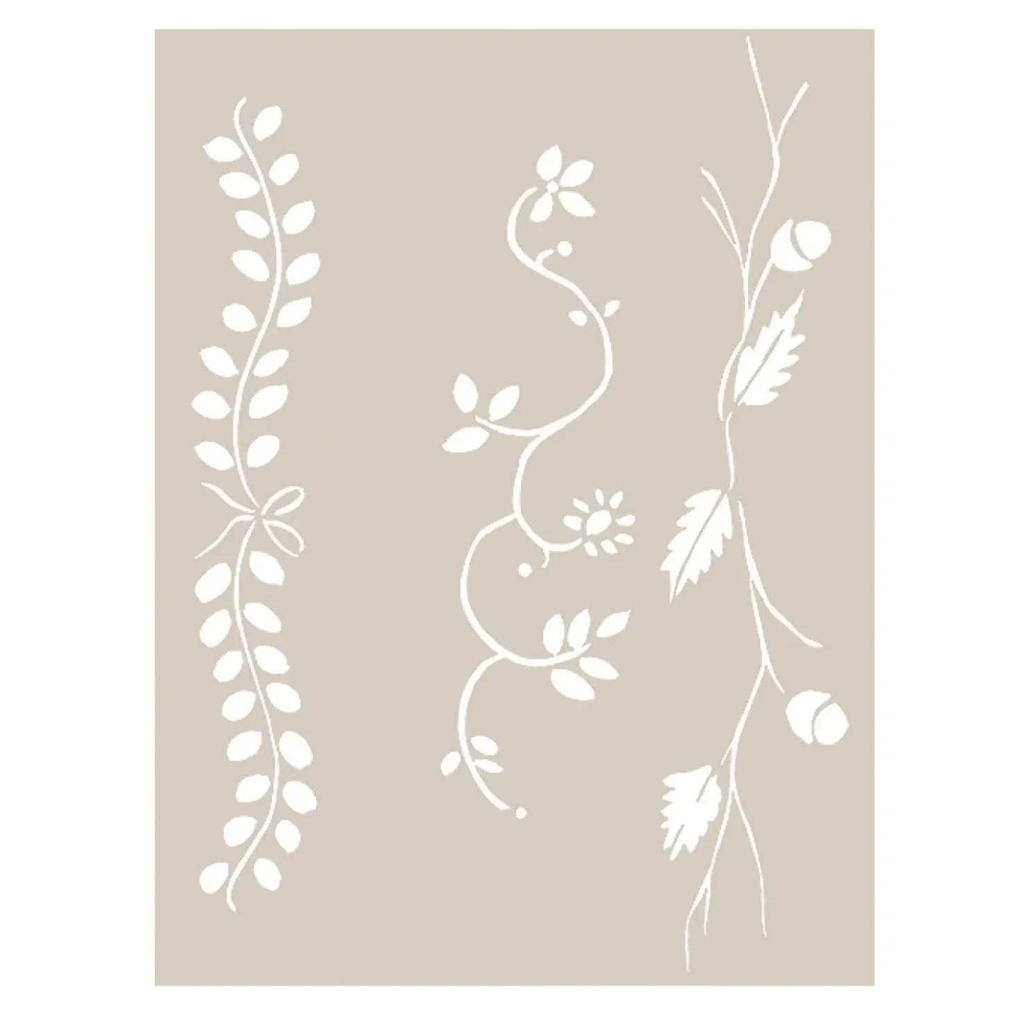 Stencil Fleur Seasonal Garlands 21 x 29,7 cm
