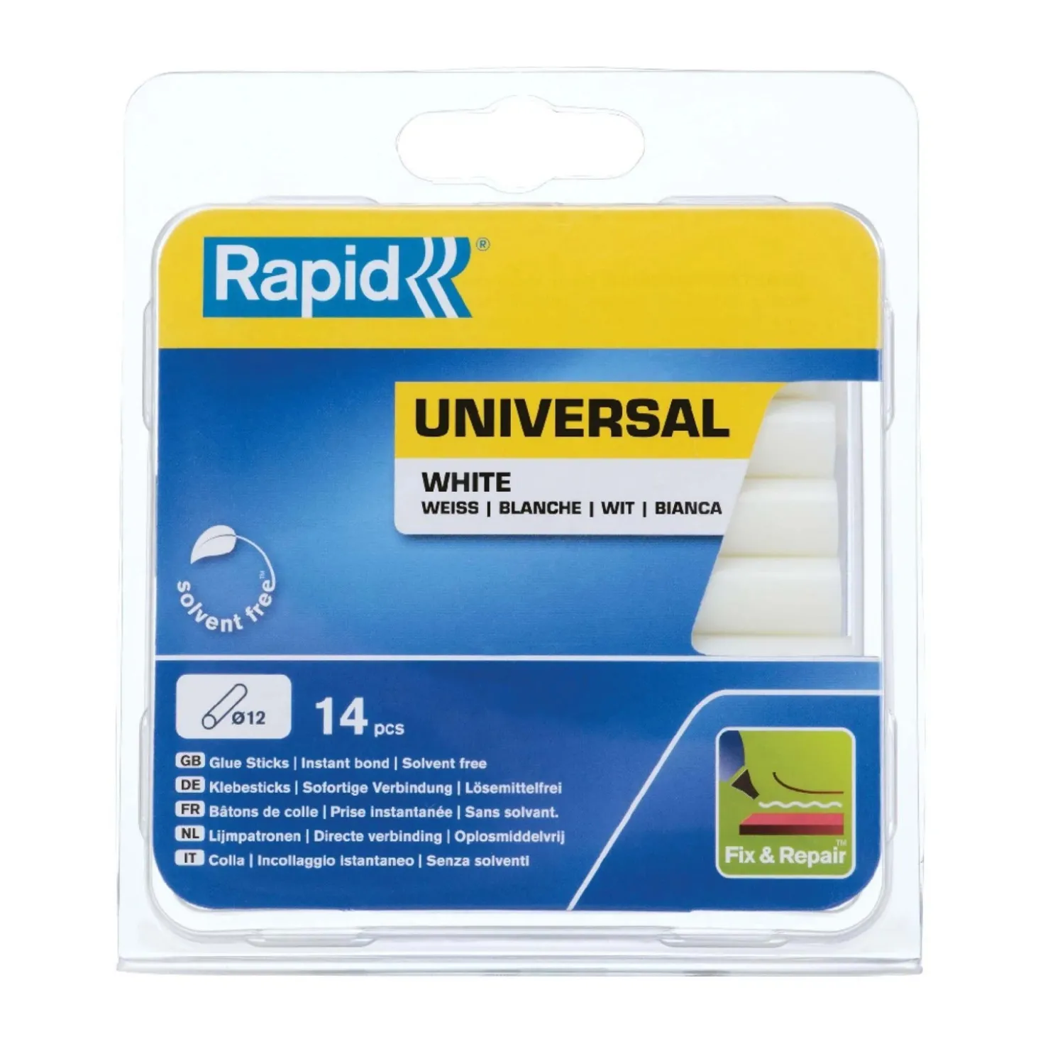 Stick di Colla Rapid Universale da 12 mm Bianco