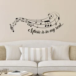 Sticker adesivo per parete Music 47x67 cm