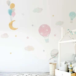 Sticker adesivo Sky 2 fogli decorazione per parete 47x67 cm