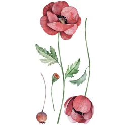 Sticker autoadesivo 2fg 15x31 cm poppies