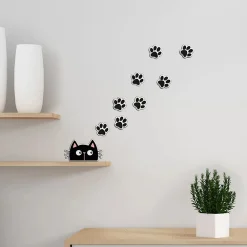 Sticker autoadesivo in foam 1fg 15x31 cm cat & paws