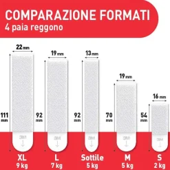 Strisce appendiquadri 3M Command™ Medium bianche