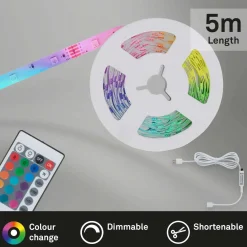 Striscia a led RGB 150 led 6 watt bianco attacco USB