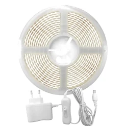 Striscia LED COB 12 V 3 m 3000K 18 W 960 led 1800 lm