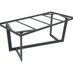 Struttura tavolo Markham in alluminio nero opaco 184x84xH75 cm