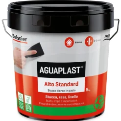 Stucco in pasta Aguaplast Alto Standard per interni 5 kg bianco