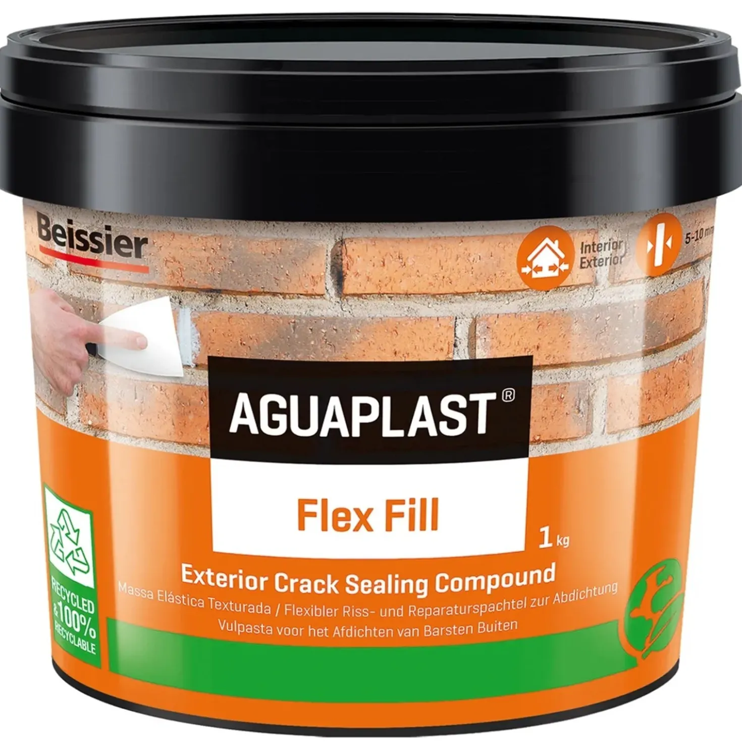 Stucco in pasta Aguaplast Dynamic Flex Fill per crepe dinamiche 1 kg bianco