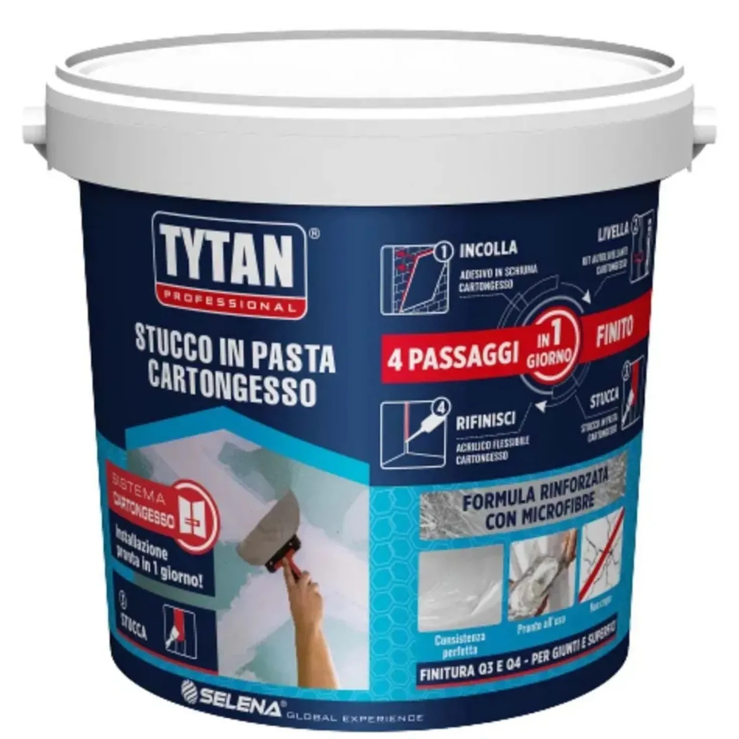 Stucco in pasta Tytan Professional per cartongesso bianco 5 kg