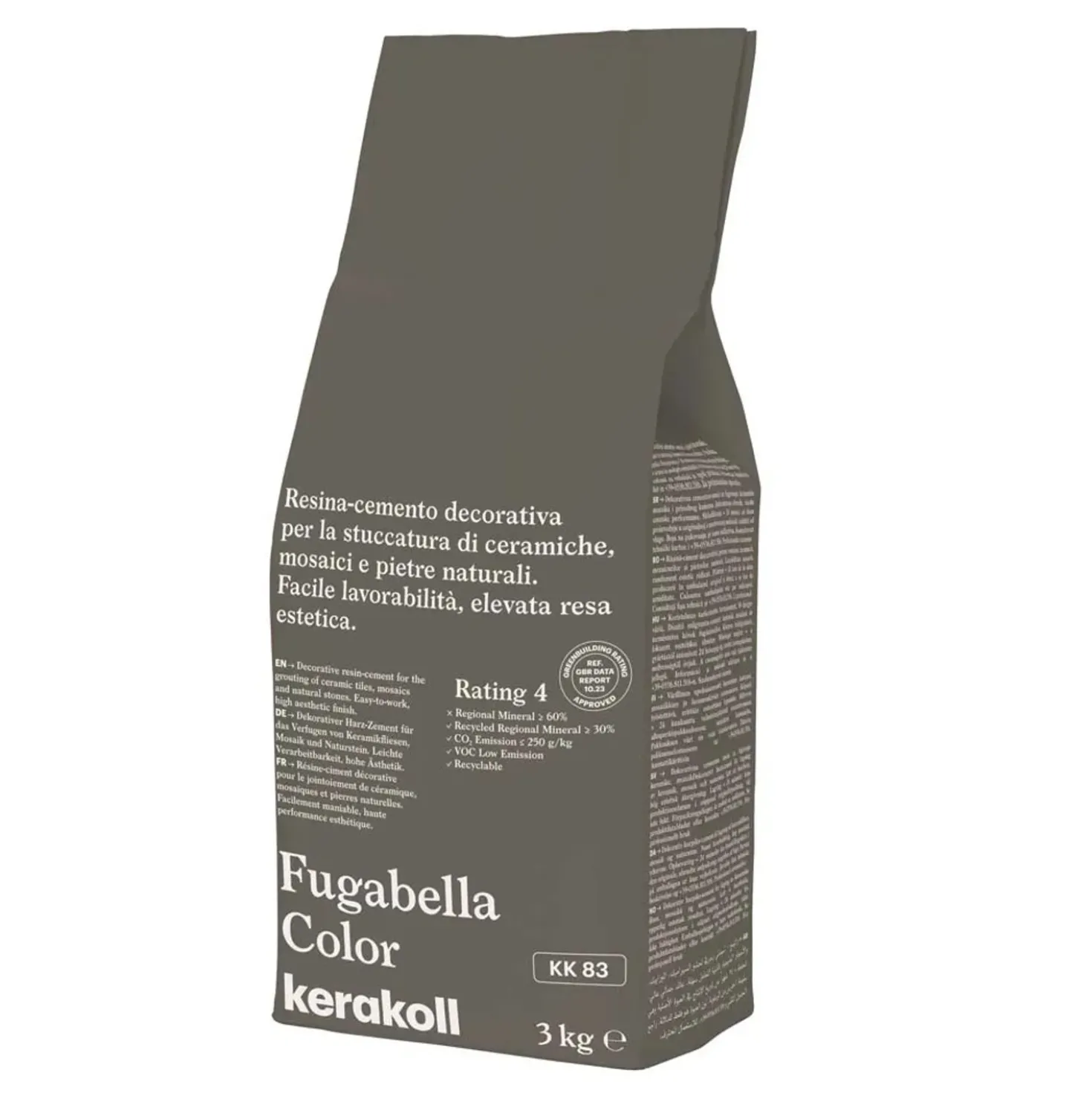 Stucco KERAKOLL Fugabella color 3 kg Grigio 9