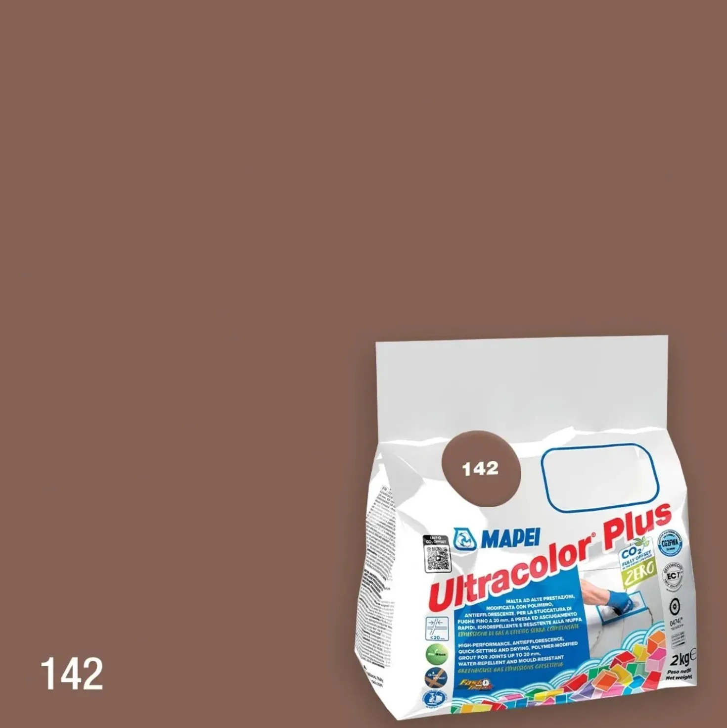 Stucco per fughe Ultracolor plus 2 kg colore 142 Marrone