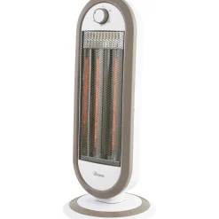 Stufa a carbonio oscillante Tizzo Sand 2 potenze 900W bianco