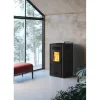 Stufa a pellet ventilata Invicta Adrano Plus 7,3 kW nero