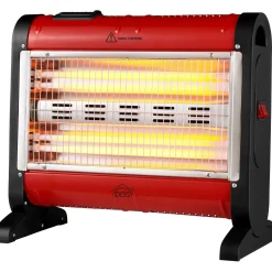 Stufa al quarzo DCG 800-1600 W rosso bianco