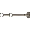Supporto a muro doppio per profilo tondo 2 vie Ø 2 x L 20 cm