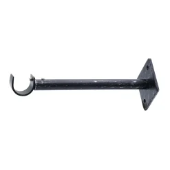 Supporto a parete estensibile 1 via Long nero Ø 2 cm L 15-20 cm