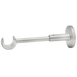Supporto a parete per bastone tenda Classico argento Ø 2 cm L 16 cm