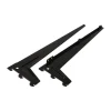 Supporto angolare con foro unico nero 48 cm 1 paio