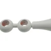 Supporto bastone tenda doppio Ø 2,3 x L 16-17,5 cm bianco 2 pz